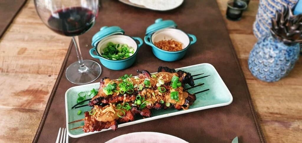 Duroc Buikspek Sate Asian Style