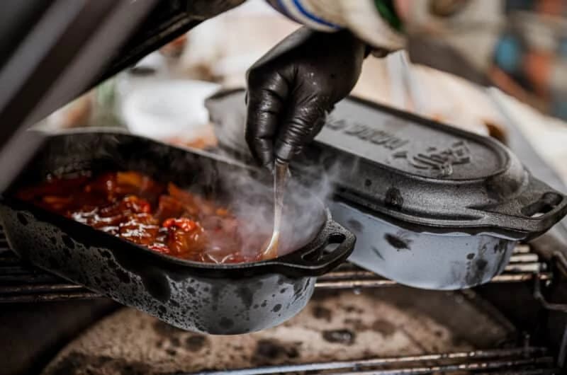 Hongaarse Goulash in uit de Dutch Oven