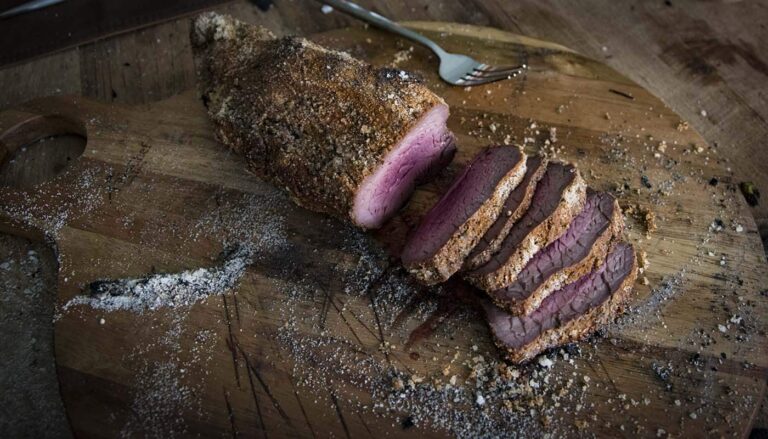lomo al trapo op de bbq