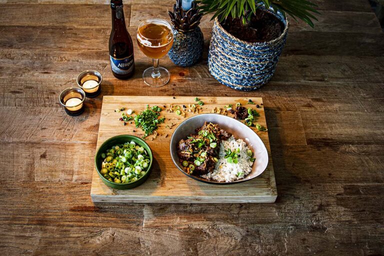 Beef rendang van de bbq