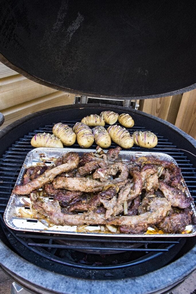 kamado bbq iberico rib fingers