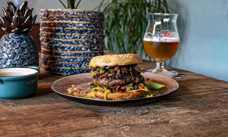 sambalbagel burger