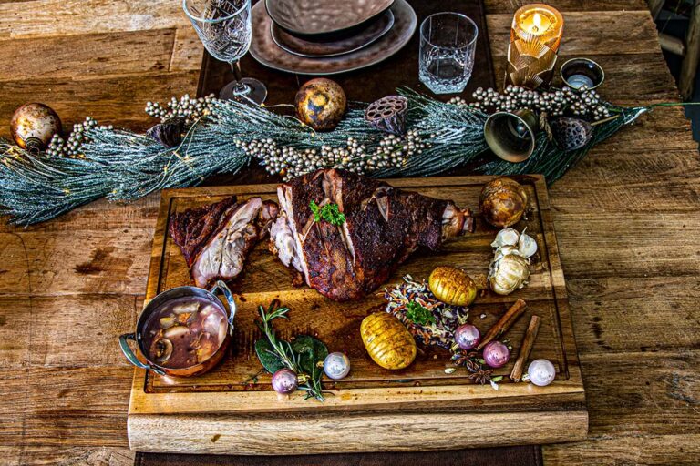 Speenvarken ham van de bbq 4s