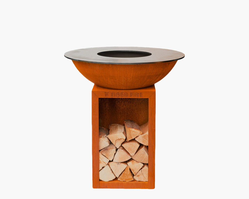 Review: Plancha BBQ 88 cm storage Corten Tiger Fire